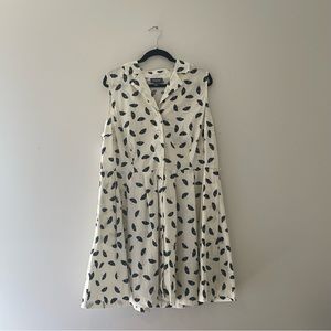 ModCloth Community Brunch Shirt Dress | Size 2x | Umbrella Print | Side Pockets